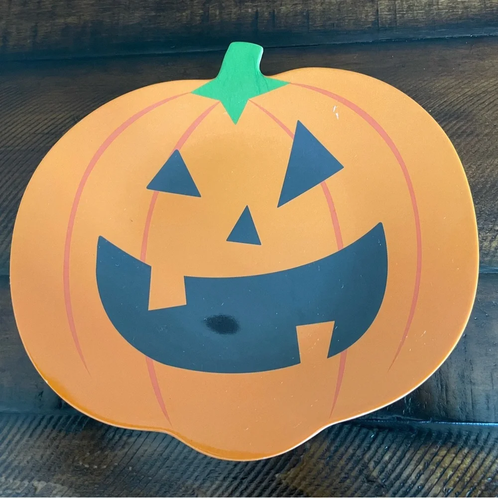 ❤️ TARGET HALLOWEEN PUMPKIN PLATES 9” SET OF 4